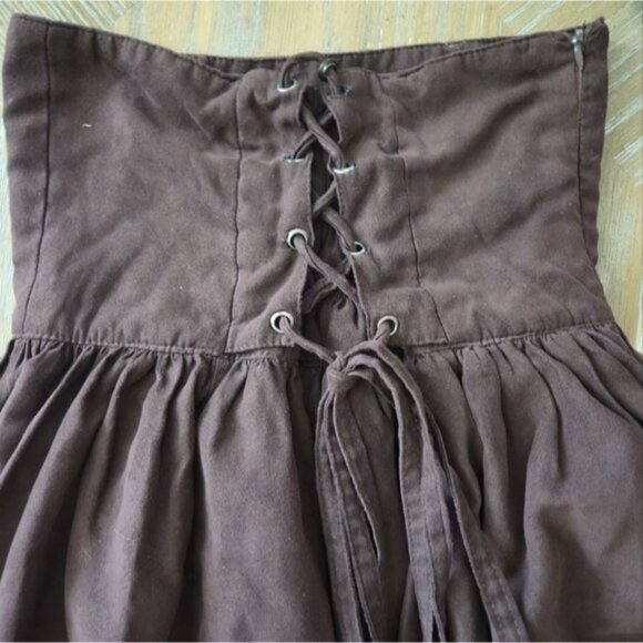 Blessume Renaissance Corset Skirt XS Brown – Pirate, Cottagecore, Witchy - Picture 5 of 11
